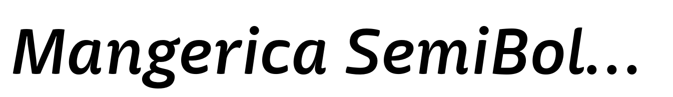 Mangerica SemiBold Italic